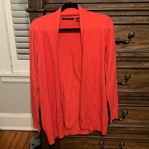 Super soft orange cardigan! Awesome condition